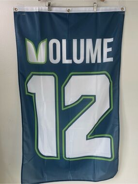 NEW Seattle Seahawks 12th Banner Flag Football 28x47” Vertical